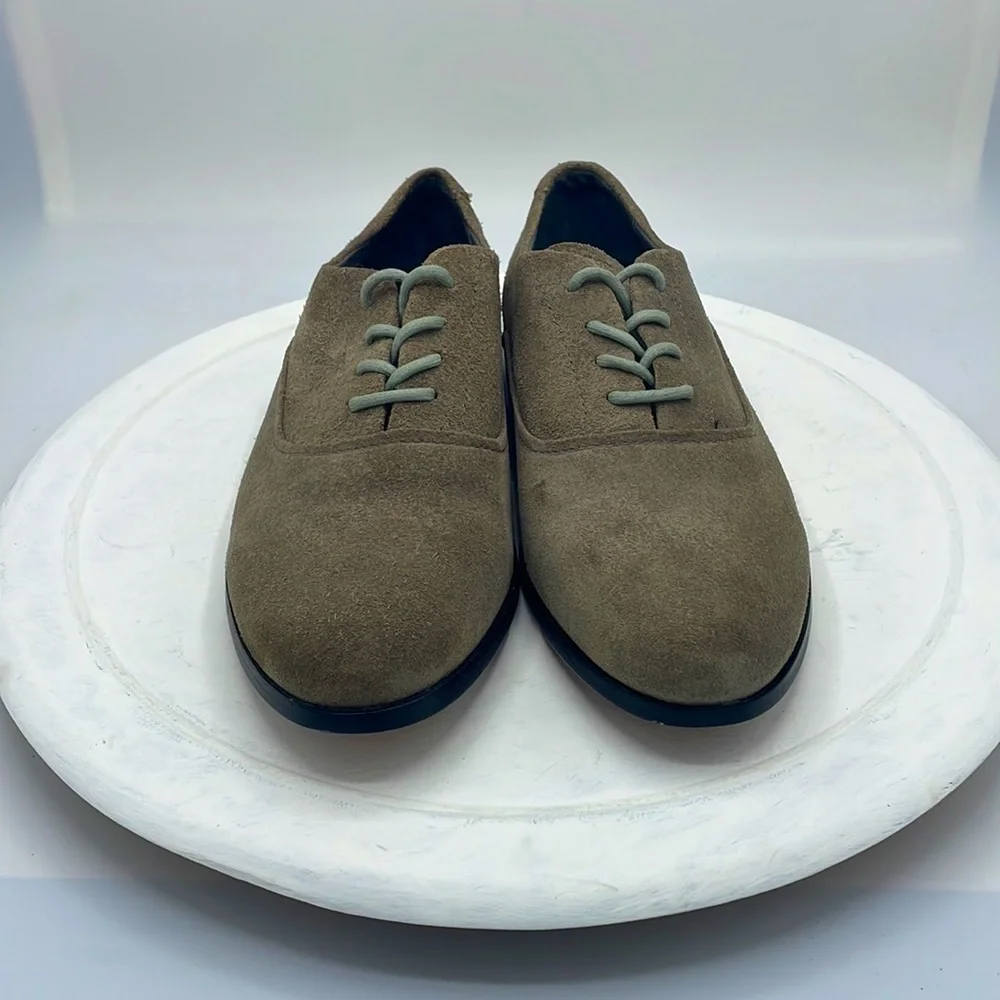 NWOT KR3W - MENS MCKINLEY GREY OILED SUEDE SHOES